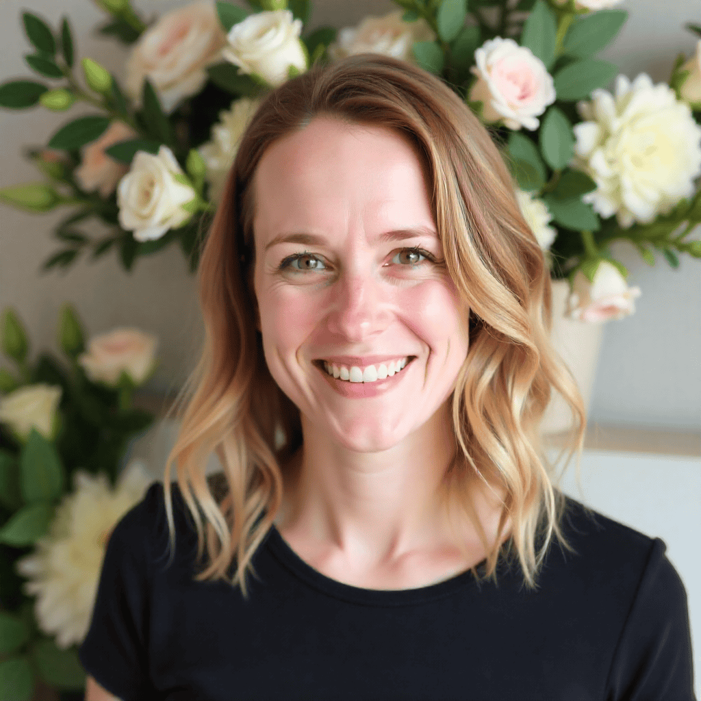 Portrait of florist S. Hansen